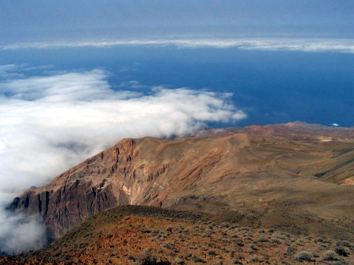 La vue du point culminant de l’île, le Tope de Coroa (1980m)