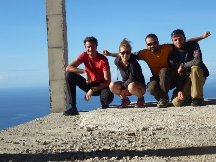 De gauche à droite : moi, Val, Charly et Rod