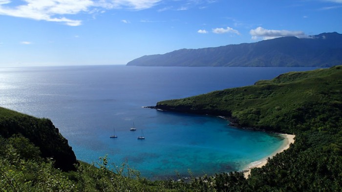 Baie de Hanamoenoa, île de Tahuata