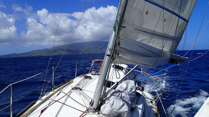 L’impétueux canal du Bordelais entre Tahuata et Hiva-Oa