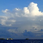 Ferme perlière sur un motu de l’atoll de Aratika