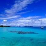 Le mouillage du village de Nukumaru sur le reef Nord de l’atoll de Aratika