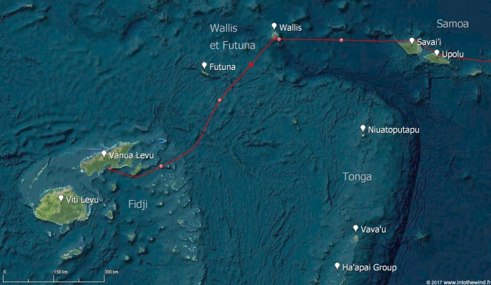 Neuvième étape de la transpacifique de Wallis aux Fidji