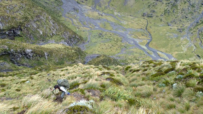 En contrebas le Young Basin