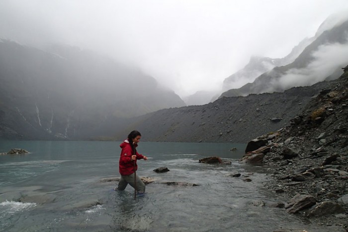 Traversée du verrou du lac Lucidus