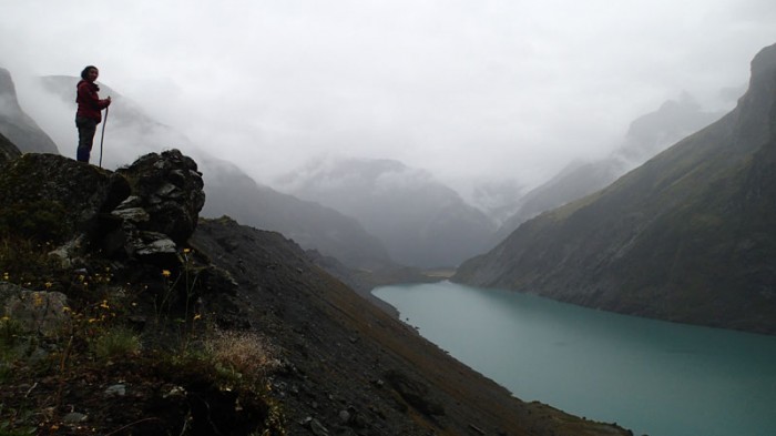 Sur la moraine du lac Lucidus