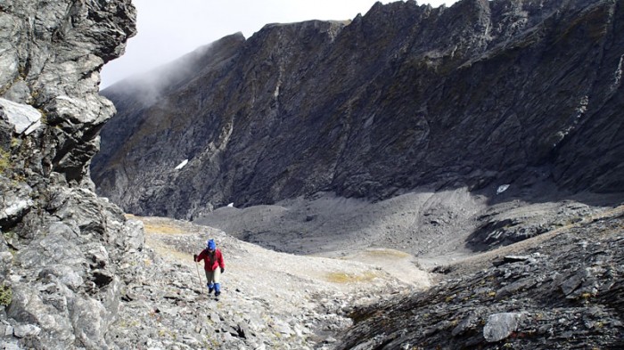 Dans l’ascension du Lois Peak