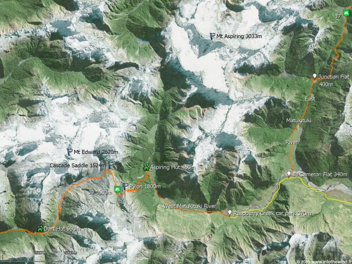 J8-10 Mount Aspiring National Park, Cascade Saddle