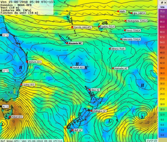 15/06, anticyclone et flux d’alizés faiblissant