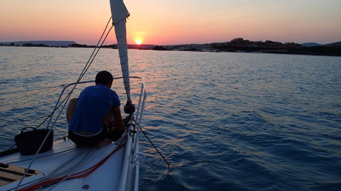 Coucher de soleil à Osborne Islands