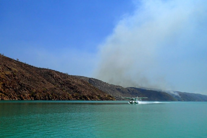 Lâcher de touristes pour la visite des Horizontal Falls