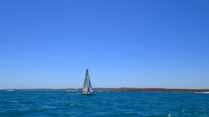 Un local, seul bateau croisé