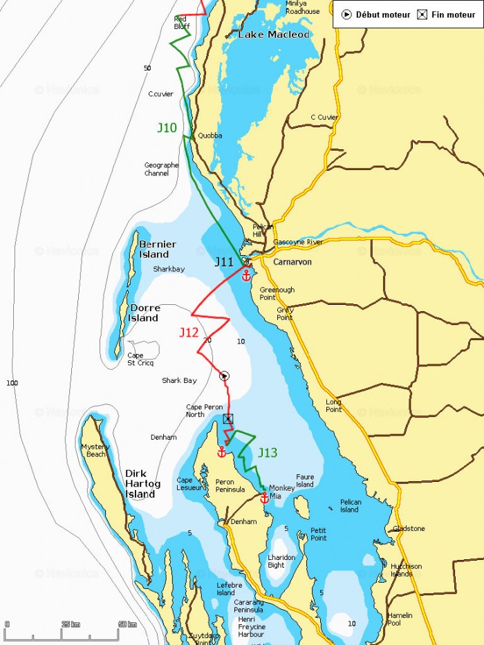 J10-13 Shark Bay, Carnarvon et Monkey Mia