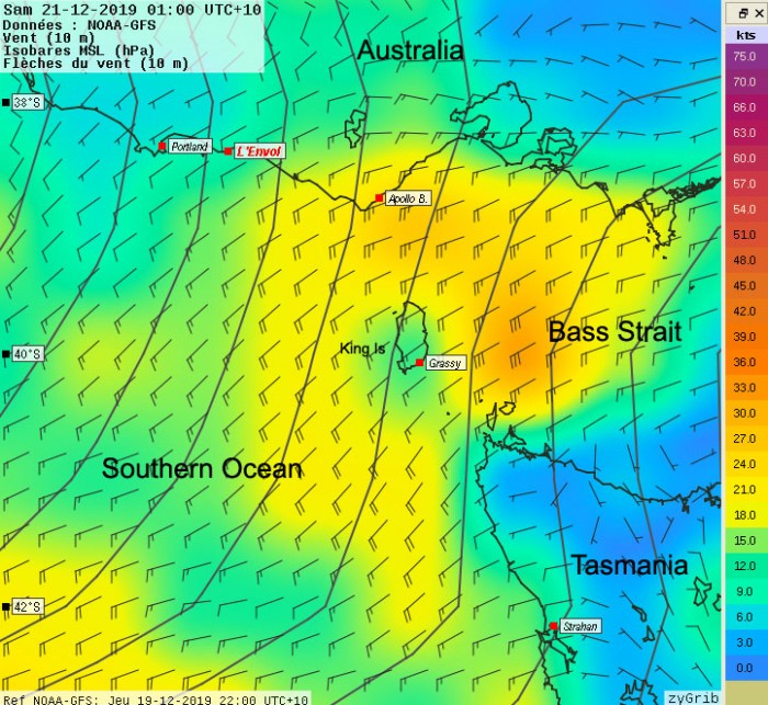 J2, 21/12 à 1:00 – Départ de Port Fairy