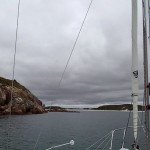 Sortie du mouillage à la voile (Shelter Island)