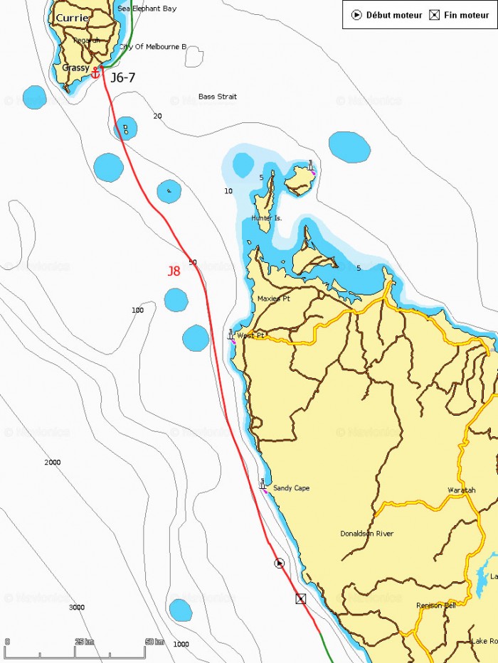 J8 En route vers l’île de Tasmanie