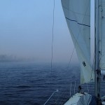 Brouillard matinal sur la Huon River