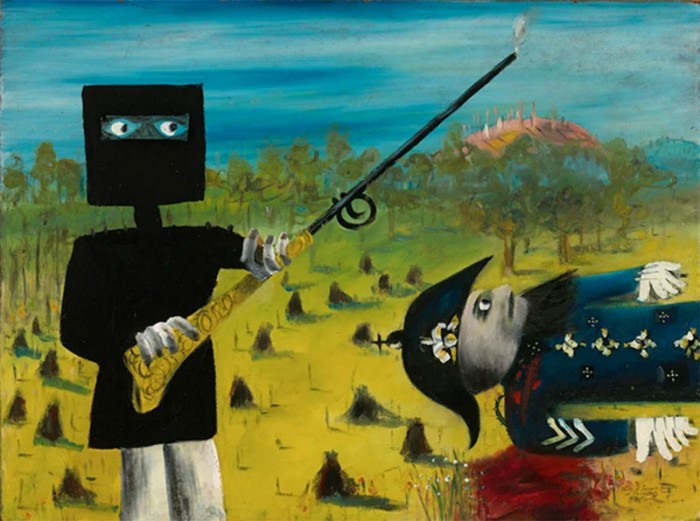 Ned Kelly (1854-1880) peint par Sir Sidney Nolan en 1946