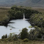 Alternance voile-moteur dans les méandres du Melaleuca Inlet