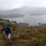 L’Envol dans la Schooner Cove, au fond le Mt Stokes (484m)