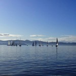 Régate en pétole sur la Derwent River (Hobart)