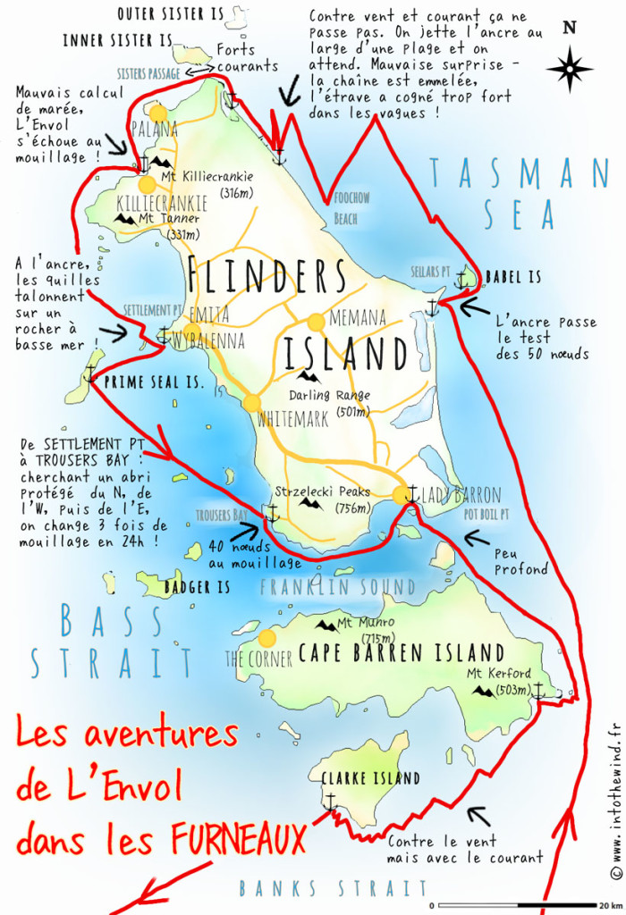 Deux semaines dans les Furneaux illustrées par Carina