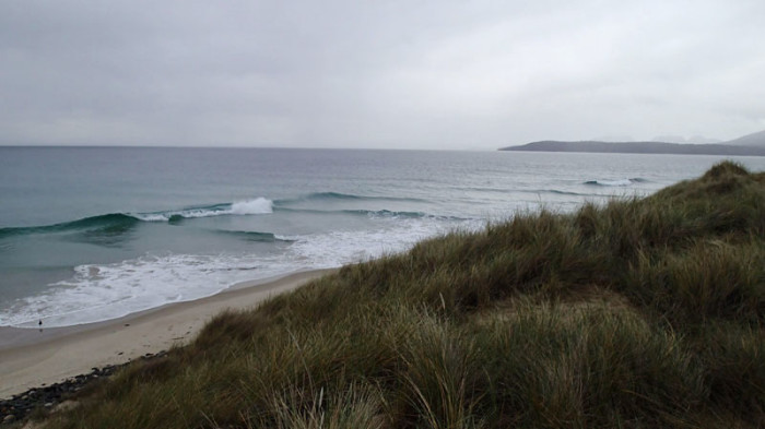 Les dunes alanguies de Sandspit Point