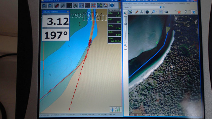 … sous assistance : OpenCPN en décalage, SASPlanet prend le relais !