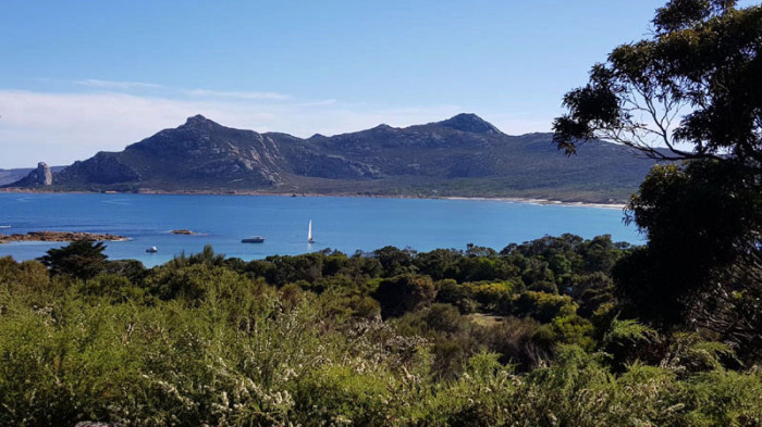 L’Envol quitte Killiecrankie Bay, merci Margie pour la photo !