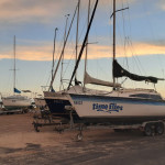 Parking de voiliers au Gippsland Lakes Yacht Club de Paynesville