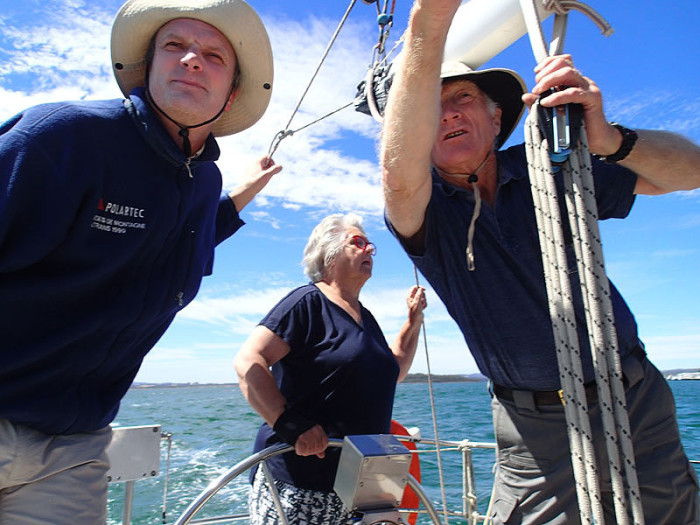 En croisière dans la Tamar sur leur voilier Patience