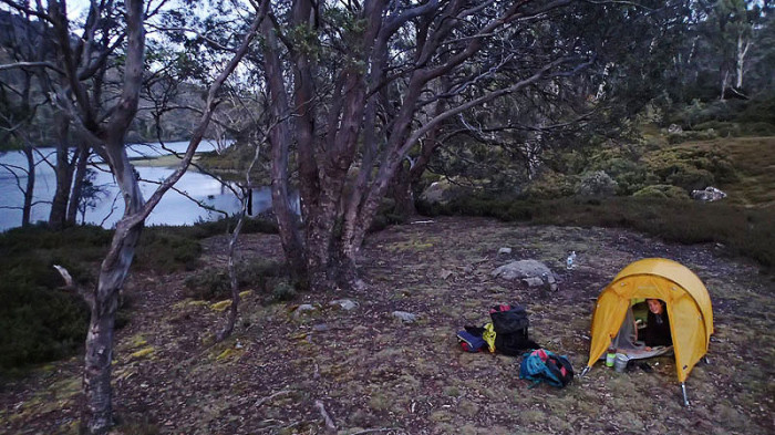 Bivouac à Junction Lake après 25Km de marche !