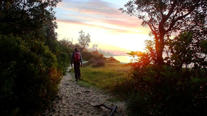 Coucher de soleil sur les Gippsland Lakes