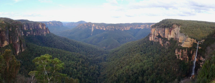 La cascade de Cliff Top Track à Blackheath dans les Blue Mountains