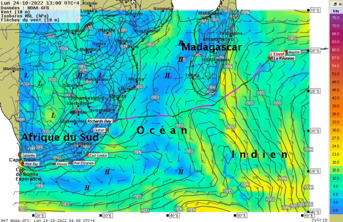 J1, 24/10 à 13:00 (UTC+4) – C’est parti pour négocier le dévent de l’île de la Réunion