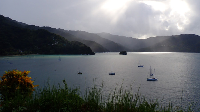 Le mouillage de Pirate Bay, Charlotteville, Tobago